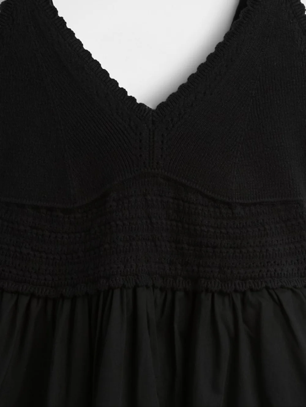 Gap Crochet Mixed Media Mini Dress Pink NWT - Picture 6 of 8